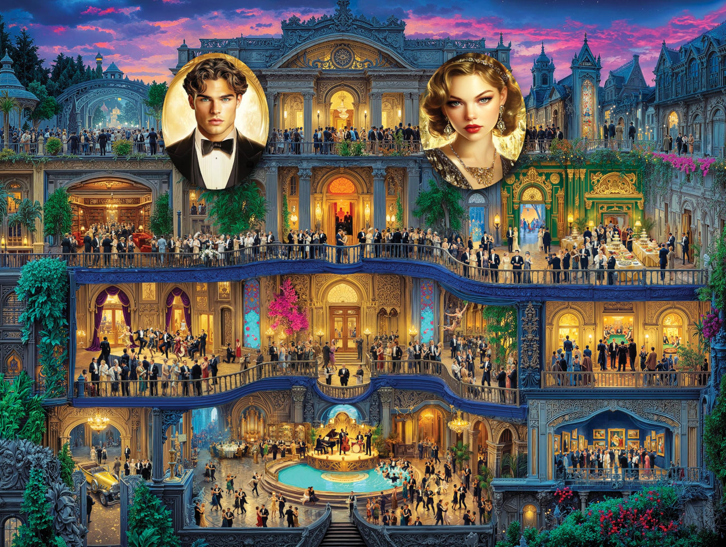 Prime Time Puzzles 1000 Piece Jigsaw Puzzle for Adults