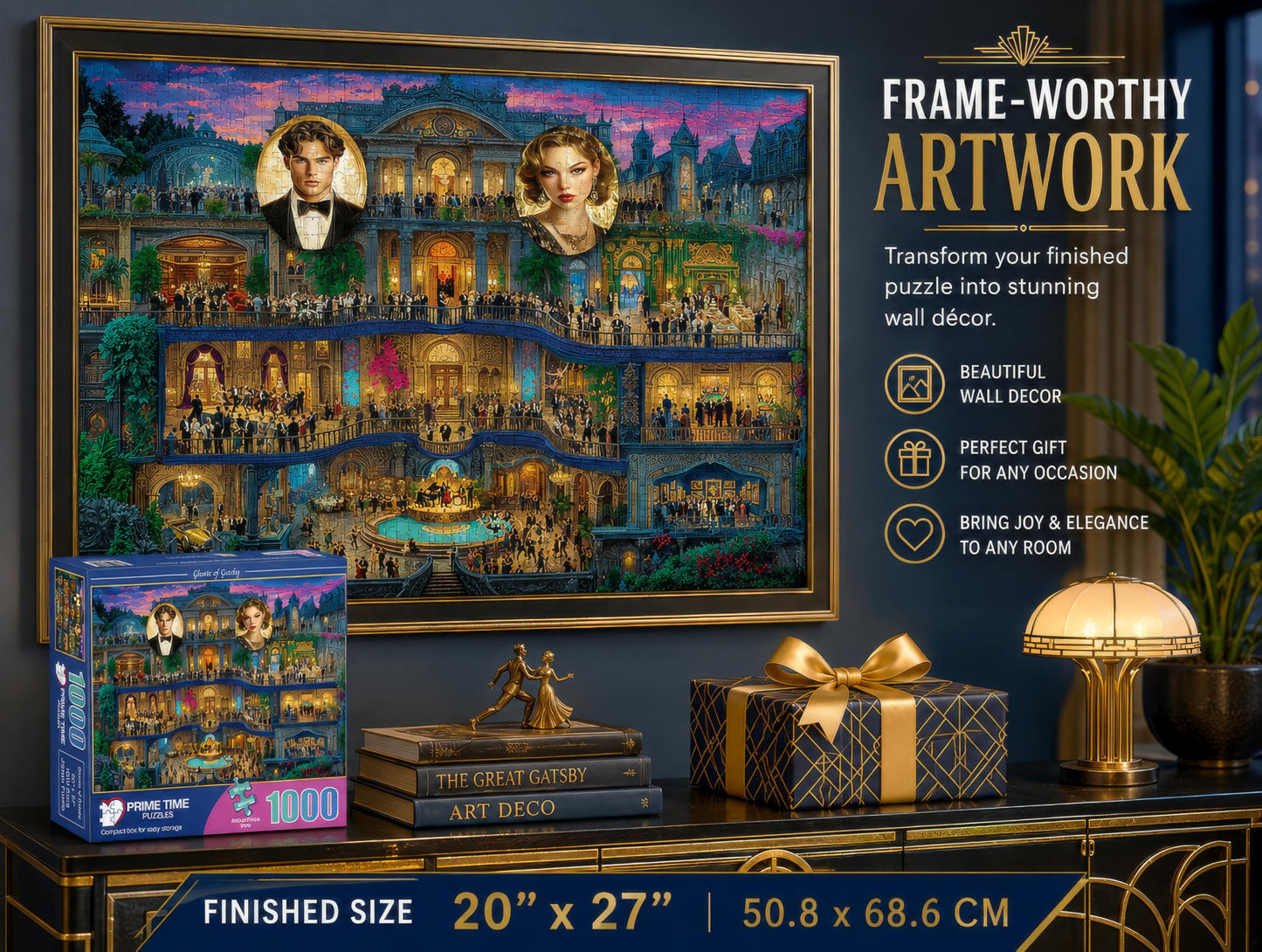 Prime Time Puzzles 1000 Piece Jigsaw Puzzle for Adults