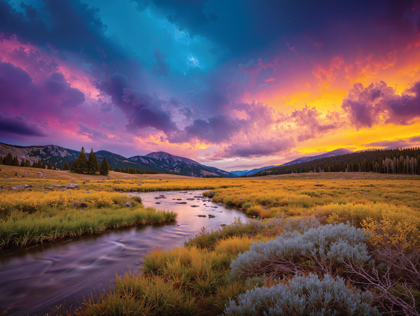 1000 Piece Jigsaw Puzzle for Adults - Nature Landscape - Idaho Gold - Challenging Puzzle Perfect for Game Nights - 1000 Piece for Adults. 20x27 inches