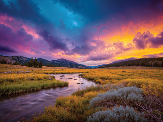 1000 Piece Jigsaw Puzzle for Adults - Nature Landscape - Idaho Gold - Challenging Puzzle Perfect for Game Nights - 1000 Piece for Adults. 20x27 inches