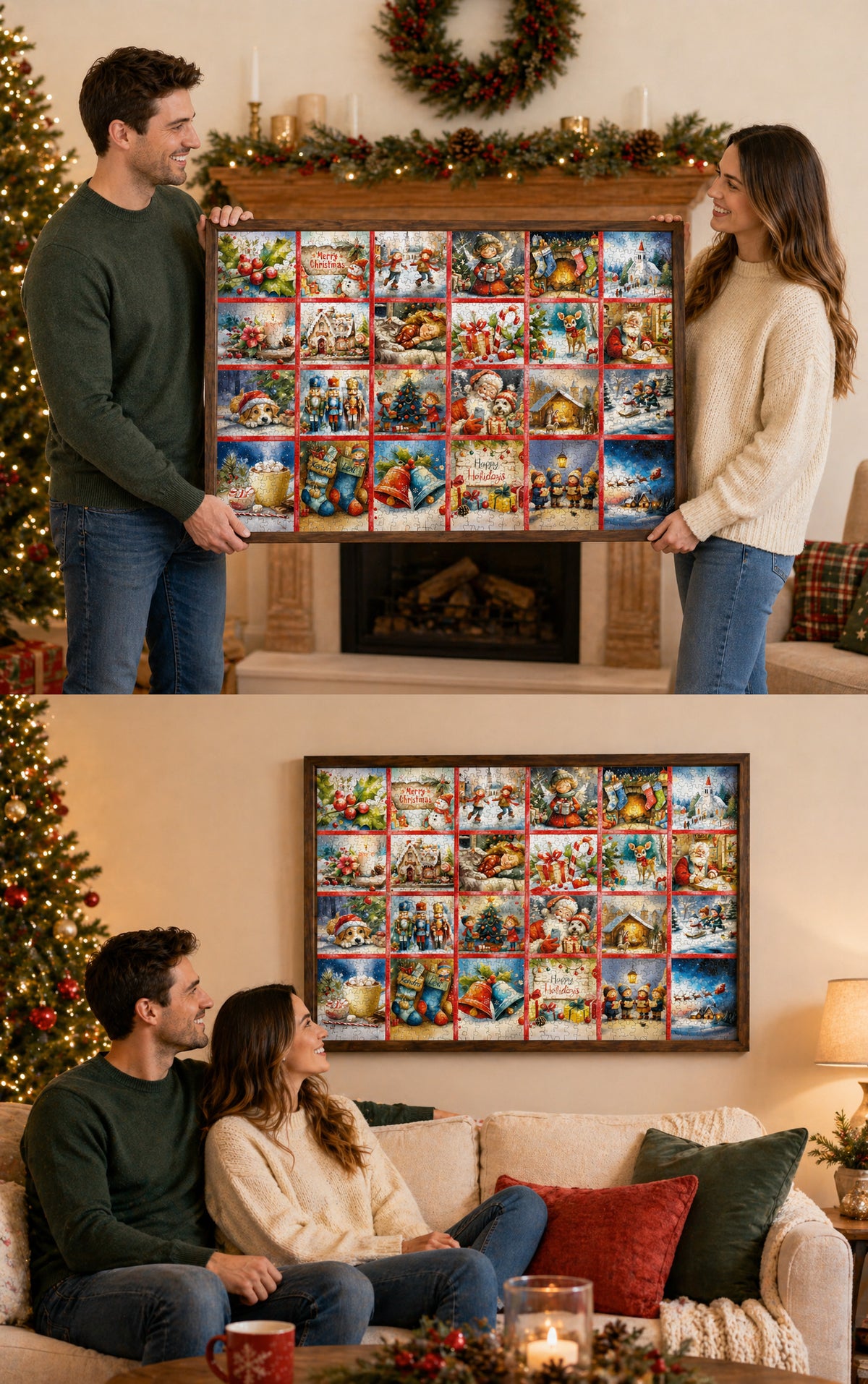 Christmas Advent Puzzle 1000 Piece Countdown 2026