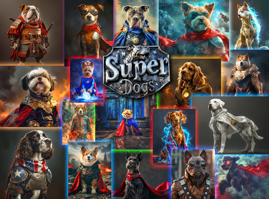 1000 Piece Jigsaw Puzzle - Superhero Dogs Puzzle - Super Dogs